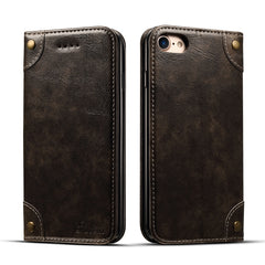 Baroque Simple Horizontal Flip Leather Case, with Holder & Card Slots & Wallet, For iPhone SE 2022 / SE 2020 / 8 / 7, For iPhone 8 Plus / 7 Plus, For iPhone XR, For iPhone XS Max