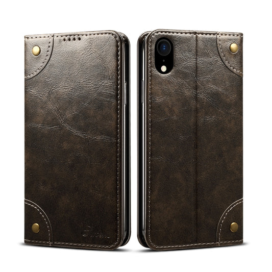 Baroque Simple Horizontal Flip Leather Case, with Holder & Card Slots & Wallet, For iPhone XR, For iPhone XS Max