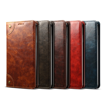 Barocke, schlichte horizontale Klapphülle aus Leder, mit Halter, Kartenfächern und Geldbörse, für iPhone XR, für iPhone XS Max