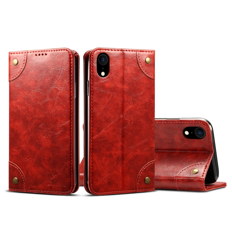 Baroque Simple Horizontal Flip Leather Case, with Holder & Card Slots & Wallet, For iPhone SE 2022 / SE 2020 / 8 / 7, For iPhone 8 Plus / 7 Plus, For iPhone XR, For iPhone XS Max