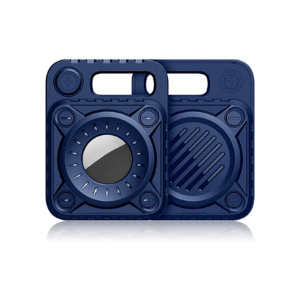 Kratzfeste, stoßfeste TPU-Schutzhülle mit Schlüsselanhänger-Hakenschlaufe für AirTag, Armor, Punk Armor