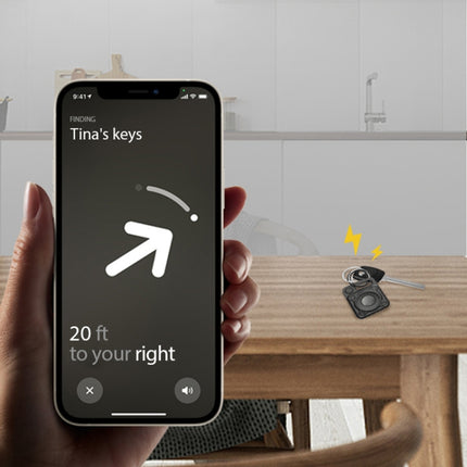 Kratzfeste, stoßfeste TPU-Schutzhülle mit Schlüsselanhänger-Hakenschlaufe für AirTag, Armor, Punk Armor