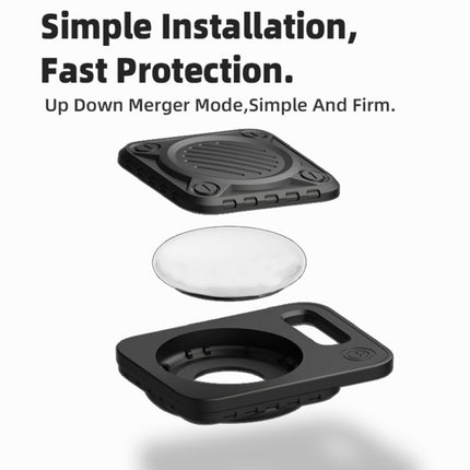 Kratzfeste, stoßfeste TPU-Schutzhülle mit Schlüsselanhänger-Hakenschlaufe für AirTag, Armor, Punk Armor