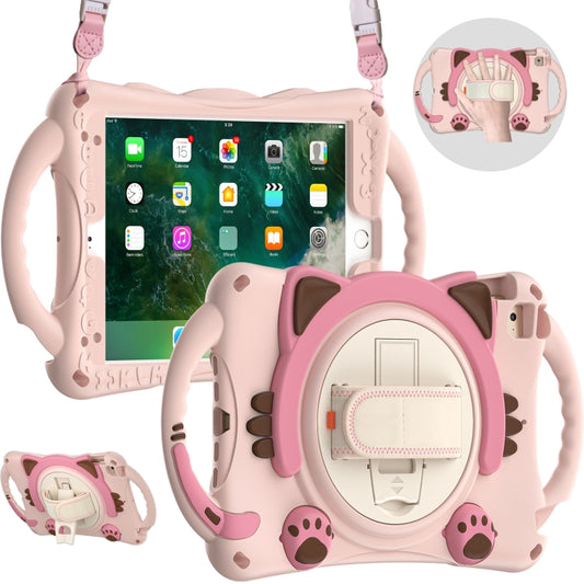 Cute Cat King Kids Shockproof EVA Protective Case with Holder & Shoulder Strap & Handle, For iPad mini 5 / 4 / 3 / 2 /1