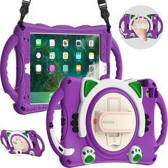 Cute Cat King Kids Shockproof EVA Protective Case with Holder & Shoulder Strap & Handle, For iPad mini 5 / 4 / 3 / 2 /1