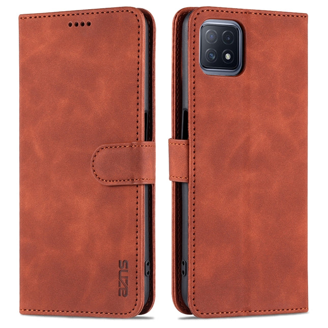 AZNS Skin Feel Calf Texture Horizontal Flip Leather Case with Card Slots & Holder & Wallet, For OPPO A72 5G / A52 5G, For OPPO A94 5G / A95 5G / Reno5Z 5G / F19 Pro+, For OPPO Reno5 / Reno5 K