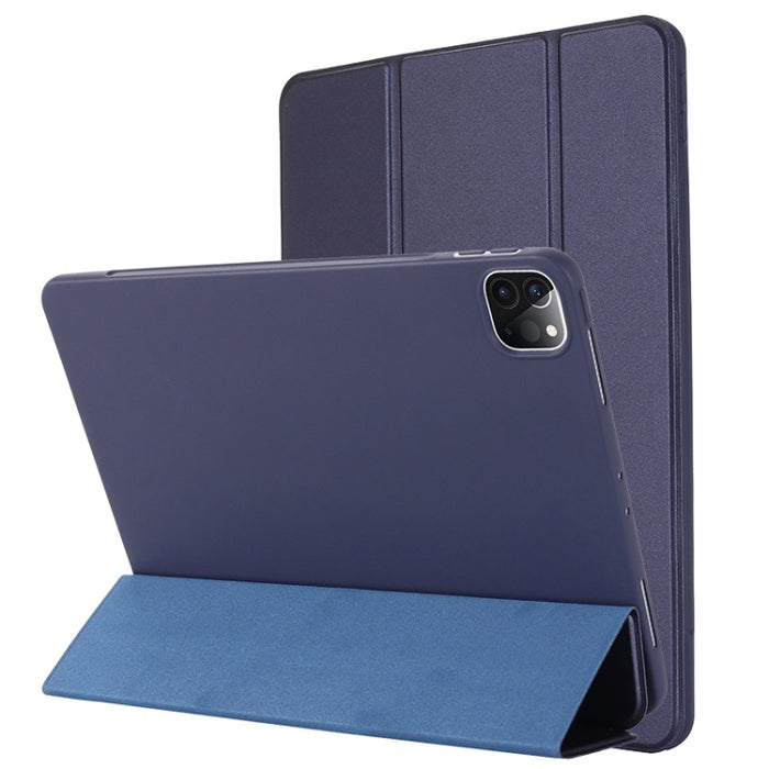 Horizontale Flip-Lederhülle aus TPU mit dreifach klappbarem Halter für iPad Pro 11 (2021) / (2020), für iPad Pro 11 (2021) / (2020)