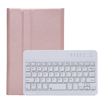 A220 Splittable Bluetooth Keyboard Leather Case for Samsung Galaxy Tab A7 Lite 8.7 T220 / T225,  with Holder & Elastic Band Function