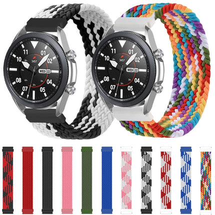 For Samsung Galaxy Watch 42mm Adjustable Nylon Braided Elasticity Replacement Strap Watchband, 125mm, 135mm