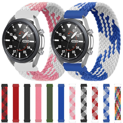 For Samsung Galaxy Watch 42mm Adjustable Nylon Braided Elasticity Replacement Strap Watchband, 145mm, 155mm