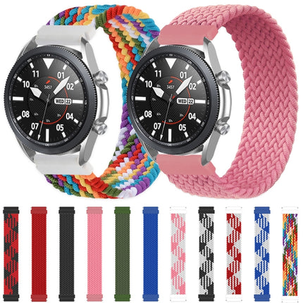 For Samsung Galaxy Watch 42mm Adjustable Nylon Braided Elasticity Replacement Strap Watchband, 165mm