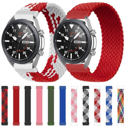 For Samsung Galaxy Watch 46mm Adjustable Nylon Braided Elasticity Replacement Strap Watchband, 125mm, 135mm