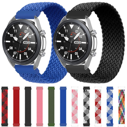 For Samsung Galaxy Watch 46mm Adjustable Nylon Braided Elasticity Replacement Strap Watchband, 145mm, 155mm