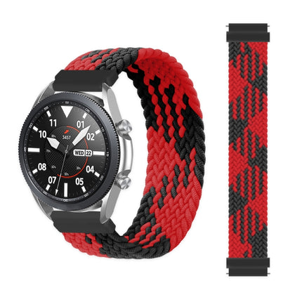 For Samsung Galaxy Watch 46mm Adjustable Nylon Braided Elasticity Replacement Strap Watchband, 145mm, 155mm