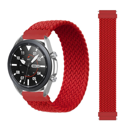 For Samsung Galaxy Watch 3 45mm Adjustable Nylon Braided Elasticity Replacement Strap Watchband, 125mm, 135mm