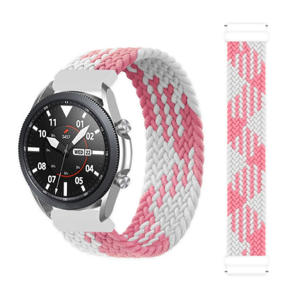 For Samsung Galaxy Watch 3 45mm Adjustable Nylon Braided Elasticity Replacement Strap Watchband, 125mm, 135mm