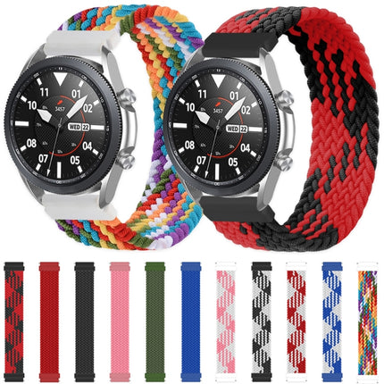 For Samsung Galaxy Watch Active / Active2 40mm / Active2 44mm Adjustable Nylon Braided Elasticity Replacement Strap Watchband, 165mm