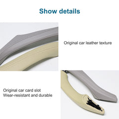 Car Leather Right Side Inner Door Handle Assembly 51417225854 for BMW 5 Series F10 / F18 2011-2017