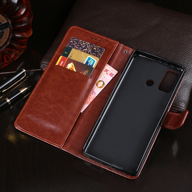 idewei Crazy Horse Texture Horizontal Flip Leather Case with Holder & Card Slots & Wallet, For Oukitel C23 Pro, For Xiaomi Redmi K40 Gaming Edition, For Samsung Galaxy F02s