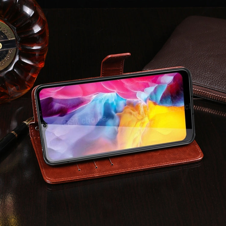 idewei Crazy Horse Texture Horizontal Flip Leather Case with Holder & Card Slots & Wallet, For Oukitel C23 Pro, For Xiaomi Redmi K40 Gaming Edition, For Samsung Galaxy F02s