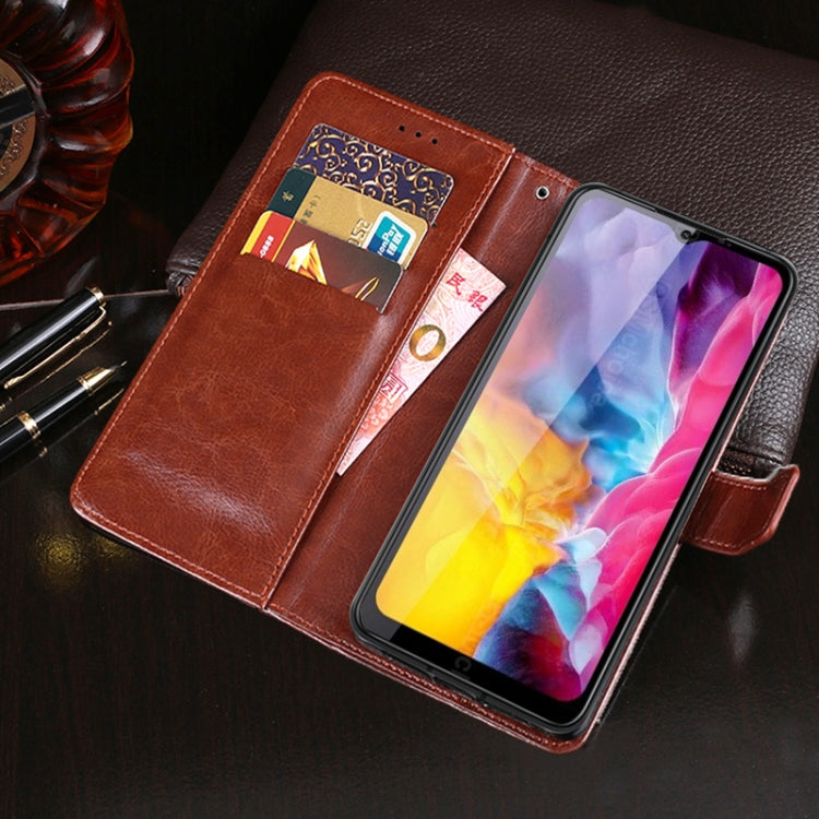 idewei Crazy Horse Texture Horizontal Flip Leather Case with Holder & Card Slots & Wallet, For Oukitel C23 Pro, For Xiaomi Redmi K40 Gaming Edition, For Samsung Galaxy F02s