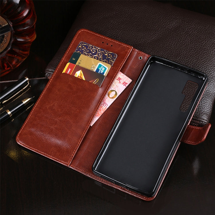 idewei Crazy Horse Texture Horizontal Flip Leather Case with Holder & Card Slots & Wallet, For TCL 20 Pro 5G, For Wiko Y51, For Xiaomi Redmi Note 10 Pro 5G