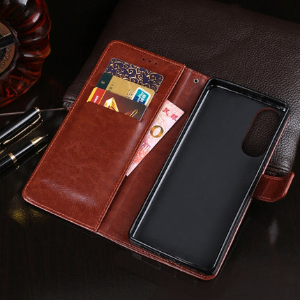 idewei Crazy Horse Texture Horizontal Flip Leather Case with Holder & Card Slots & Wallet
