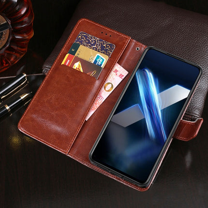 idewei Crazy Horse Texture Horizontal Flip Leather Case with Holder & Card Slots & Wallet