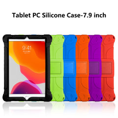 All-inclusive-Stoßschutzhülle aus Silikon mit Halterung, für iPad mini 5/4 mit Stiftschlitz, für iPad 9.7 2018/2017 / Air 2 / Air / Pro 9.7 2016, für iPad Pro 10.5 / 10.2 2021 / 2020 / 2019 / Air 3, für iPad Pro 11 2021 / 2020 / Air 2020 10.9