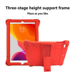 All-inclusive-Stoßschutzhülle aus Silikon mit Halterung, für iPad mini 5/4 mit Stiftschlitz, für iPad 9.7 2018/2017 / Air 2 / Air / Pro 9.7 2016, für iPad Pro 10.5 / 10.2 2021 / 2020 / 2019 / Air 3, für iPad Pro 11 2021 / 2020 / Air 2020 10.9