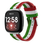 For Fitbit Versa 3 / Green White Red