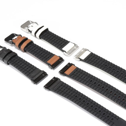 Leather + Silicone Replacement Strap Watchband, For Fitbit Versa 3