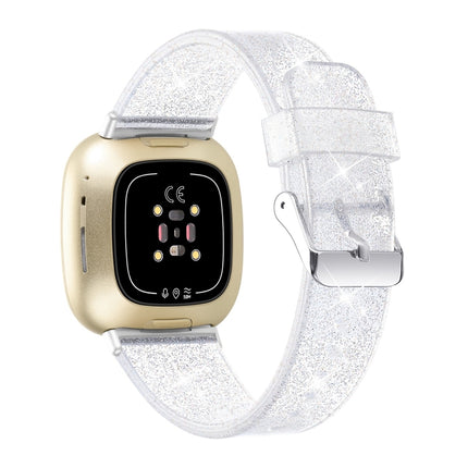 Glitter Powder Silicone Replacement Strap Watchband, For Fitbit Versa 3