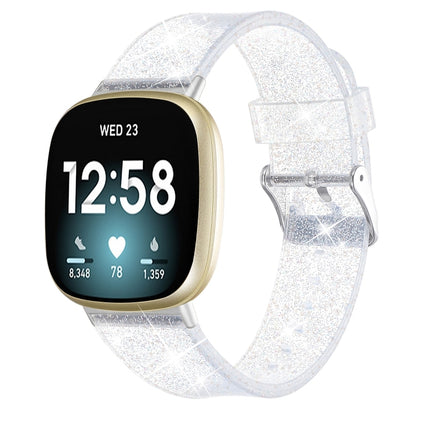 Glitter Powder Silicone Replacement Strap Watchband, For Fitbit Versa 3
