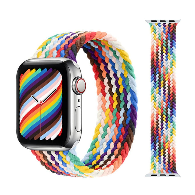 Metal Head Braided Nylon Replacement Watchbands, Size: M 145mm For Apple Watch Series 6 & SE & 5 & 4 40mm / 3 & 2 & 1 38mm, M 145mm 40mm / 38mm