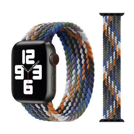 Metal Head Braided Nylon Replacement Watchbands, Size: M 145mm For Apple Watch Series 6 & SE & 5 & 4 40mm / 3 & 2 & 1 38mm, M 145mm 40mm / 38mm