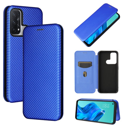 Carbon Fiber Texture Magnetic Horizontal Flip TPU + PC + PU Leather Case with Card Slot, For OPPO Realme C11 2021, For OPPO Realme C20, For OPPO Reno 5A(Japan version), For TCL 20 Pro 5G