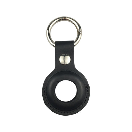 Shockproof Anti-scratch Leather Protective Case Cover Key Chain with Hang Loop For AirTag 2nd Gen / AirTag 1st Gen