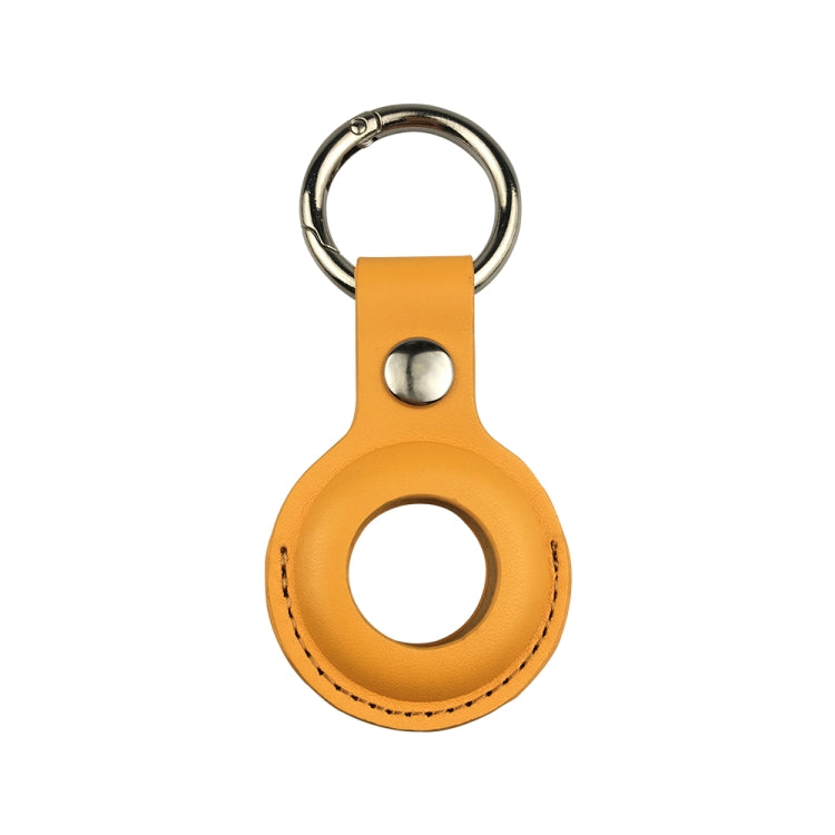 Shockproof Anti-scratch Leather Protective Case Cover Key Chain with Hang Loop For AirTag