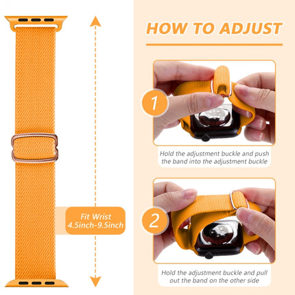 8-shaped Buckle Nylon Replacement Strap Watchband, For Apple Watch Series 9&8&7 41mm / SE 3&SE 2&6&SE&5&4 40mm / 3&2&1 38mm