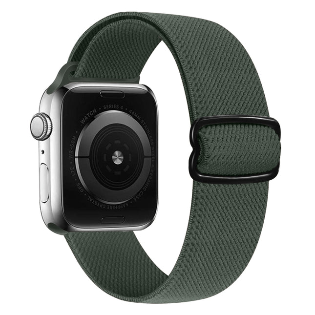 8-shaped Buckle Nylon Replacement Strap Watchband, For Apple Watch Series  7  45mm / & 6 & SE & 5 & 4 44mm
