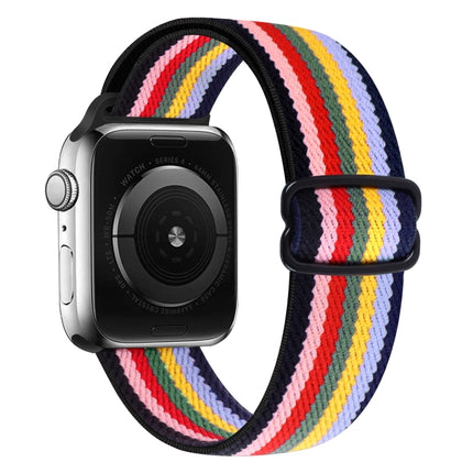8-shaped Buckle Nylon Replacement Strap Watchband, For Apple Watch Series  7  45mm / & 6 & SE & 5 & 4 44mm
