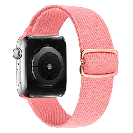 8-shaped Buckle Nylon Replacement Strap Watchband, For Apple Watch Series  7  45mm / & 6 & SE & 5 & 4 44mm