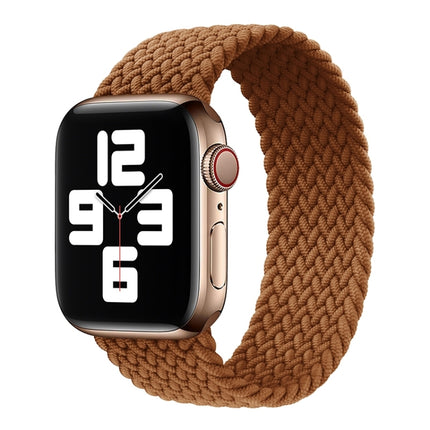 Metal Head Braided Nylon Solid Color Replacement Strap Watchband For Apple Watch Series 6 & SE & 5 & 4 44mm / 3 & 2 & 1 42mm, S 145mm