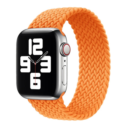 Metal Head Braided Nylon Solid Color Replacement Strap Watchband For Apple Watch Series 6 & SE & 5 & 4 44mm / 3 & 2 & 1 42mm, M 155mm