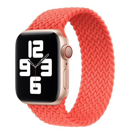 Metal Head Braided Nylon Solid Color Replacement Strap Watchband For Apple Watch Series 6 & SE & 5 & 4 44mm / 3 & 2 & 1 42mm, L 165mm
