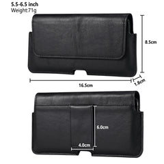 Universal Cow Leather Mobile Phone Leather Case Waist Bag For 5.5-6.5 inch and Below Phones, For 5.5-6.5 inch and Below Phones