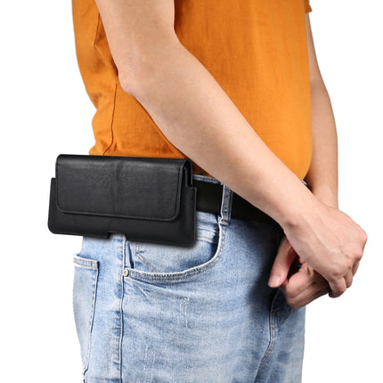 Funda de cuero de vaca universal para teléfono móvil horizontal, riñonera para teléfonos de 6,7 pulgadas o menos, para teléfonos de 6,7 pulgadas o menos