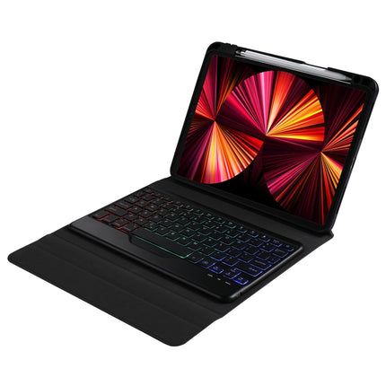 B011S Splittable Backlight Bluetooth Keyboard Leather Case with Triangle Holder & Pen Slot, For iPad 9.7 2018 & 2017 / Pro 9.7 / Air 2, For iPad 10.2 2020 & 2019 / Pro 10.5 inch / Air 3 10.5 inch                                                         ...