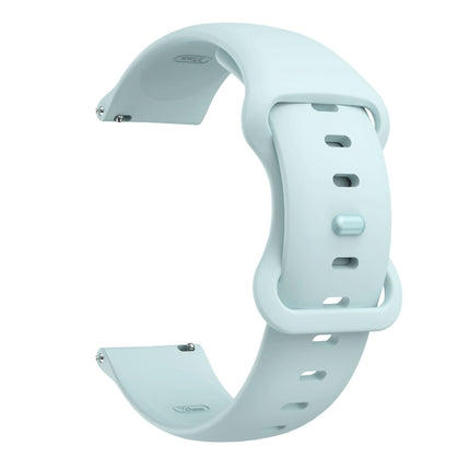 Butterfly Buckle Silicone Replacement Strap Watchband, 20mm For Samsung Galaxy Watch Active 3 41mm, 22mm For Samsung Galaxy Watch Active 3 45mm